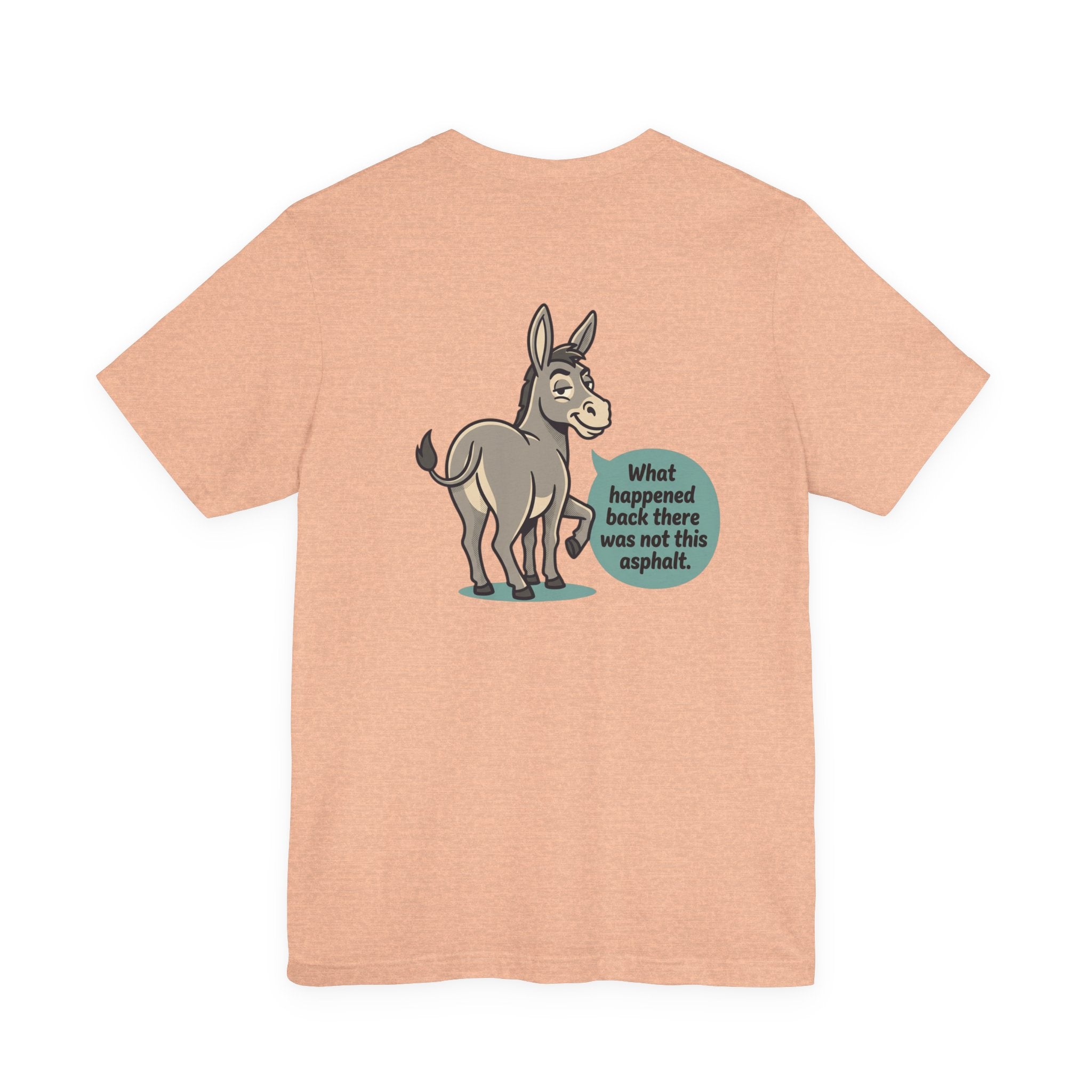 Funny Donkey Asphalt Pun T-Shirt | Hilarious Animal Graphic Tee