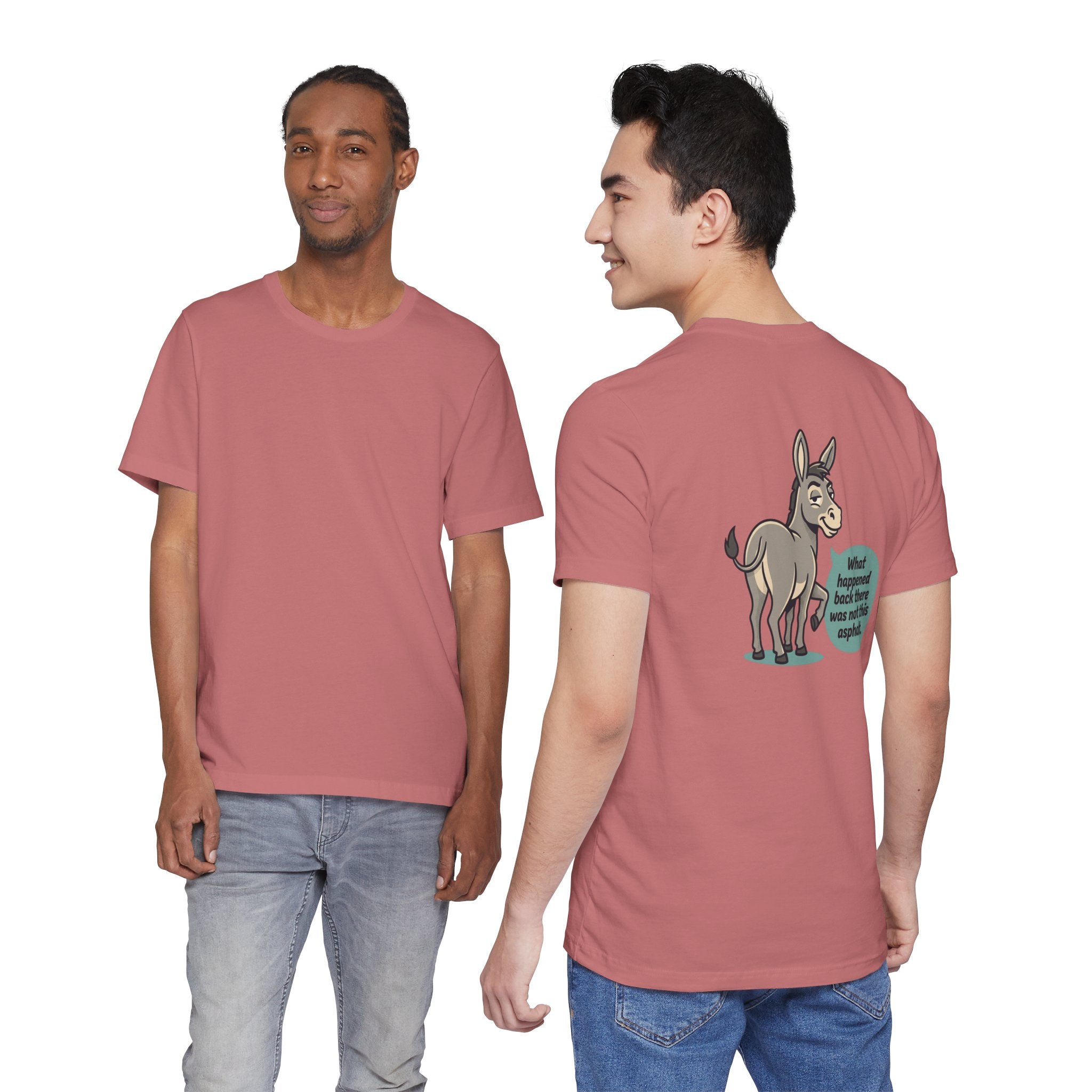Funny Donkey Asphalt Pun T-Shirt | Hilarious Animal Graphic Tee
