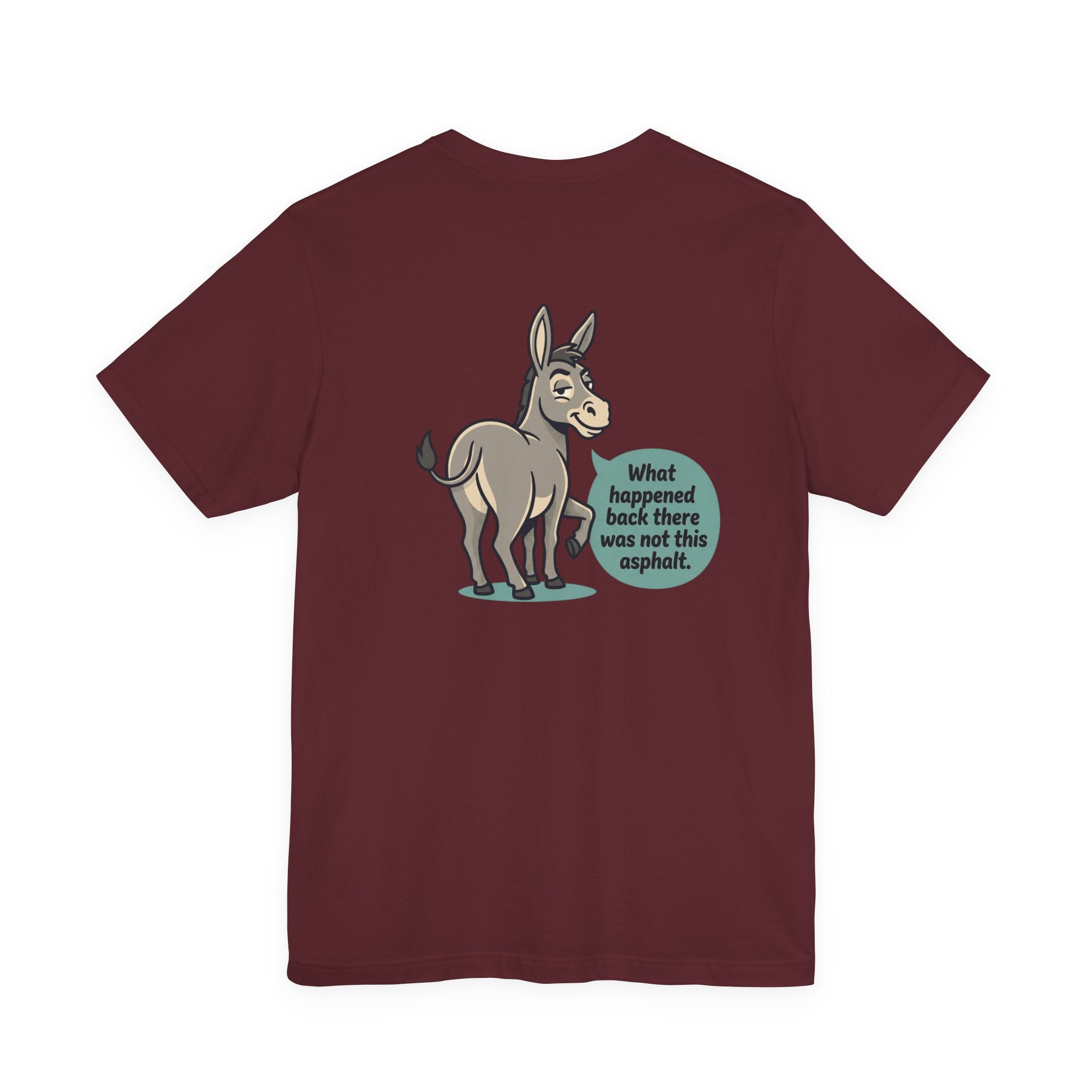 Funny Donkey Asphalt Pun T-Shirt | Hilarious Animal Graphic Tee