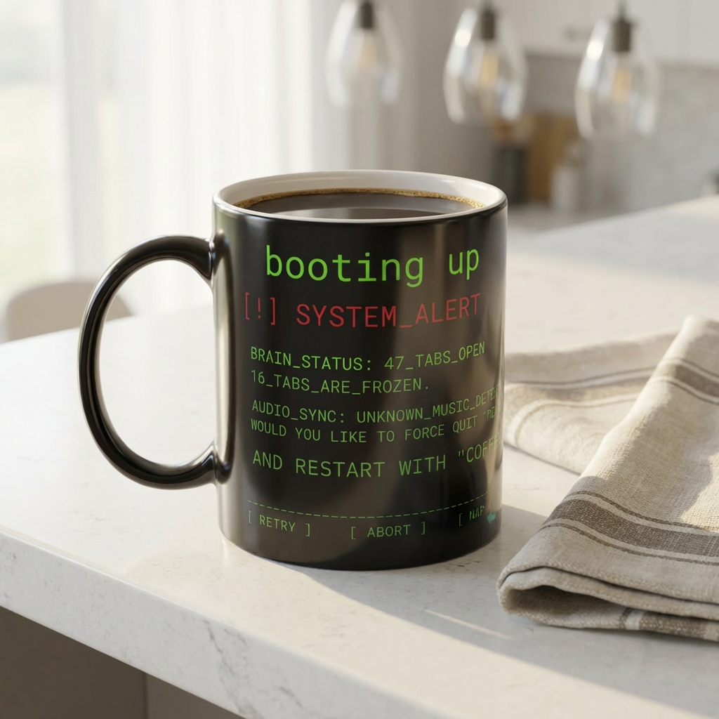 The Ultimate Multi-Tasking Operating System Color Morphing Mug, 11oz
