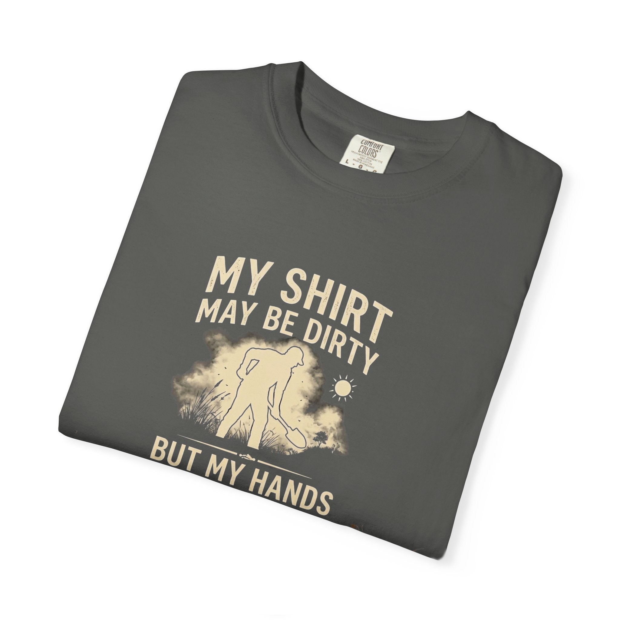 Christian Gardener T-Shirt | Dirty Shirt Clean Hands Job 17:9 Faith Tee