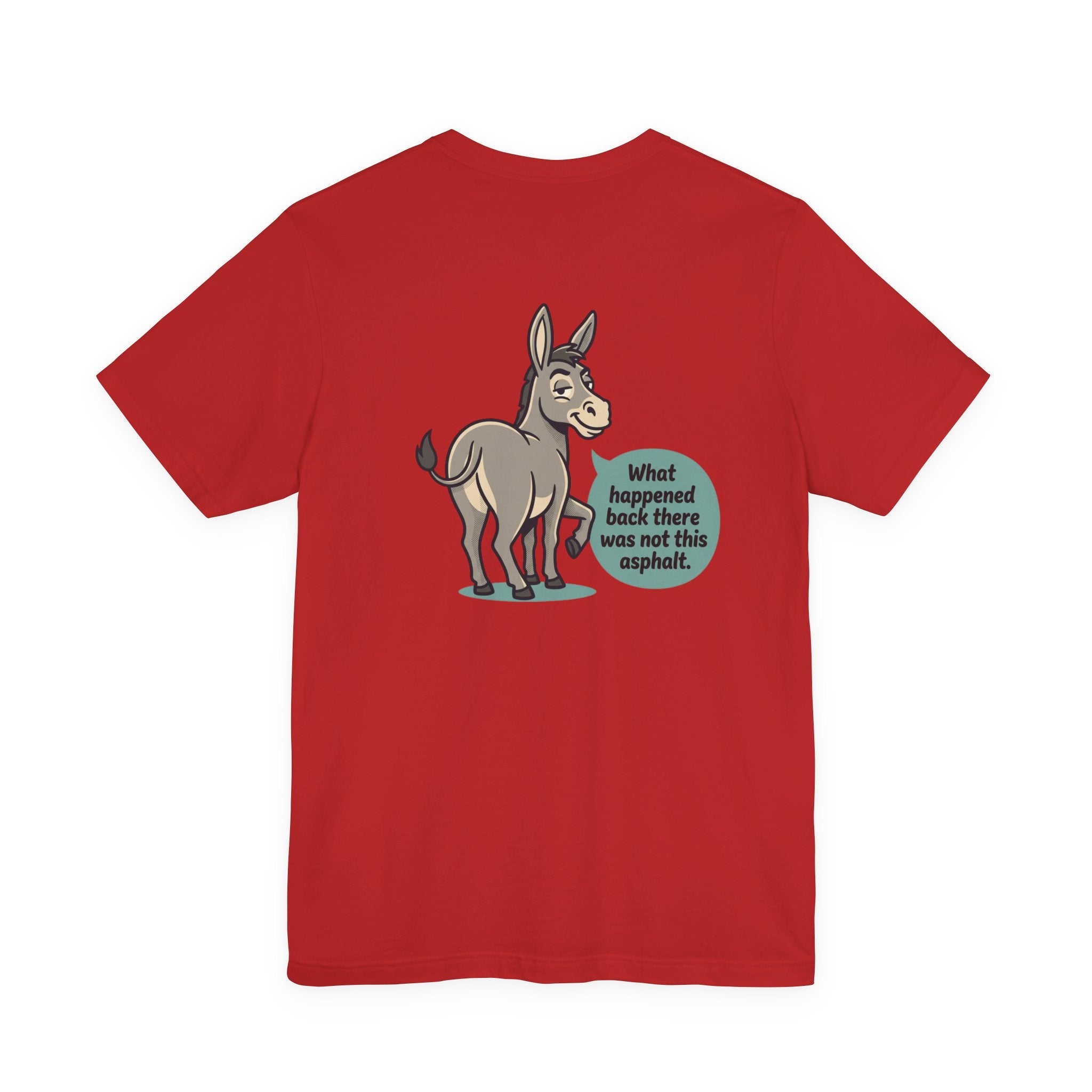 Funny Donkey Asphalt Pun T-Shirt | Hilarious Animal Graphic Tee