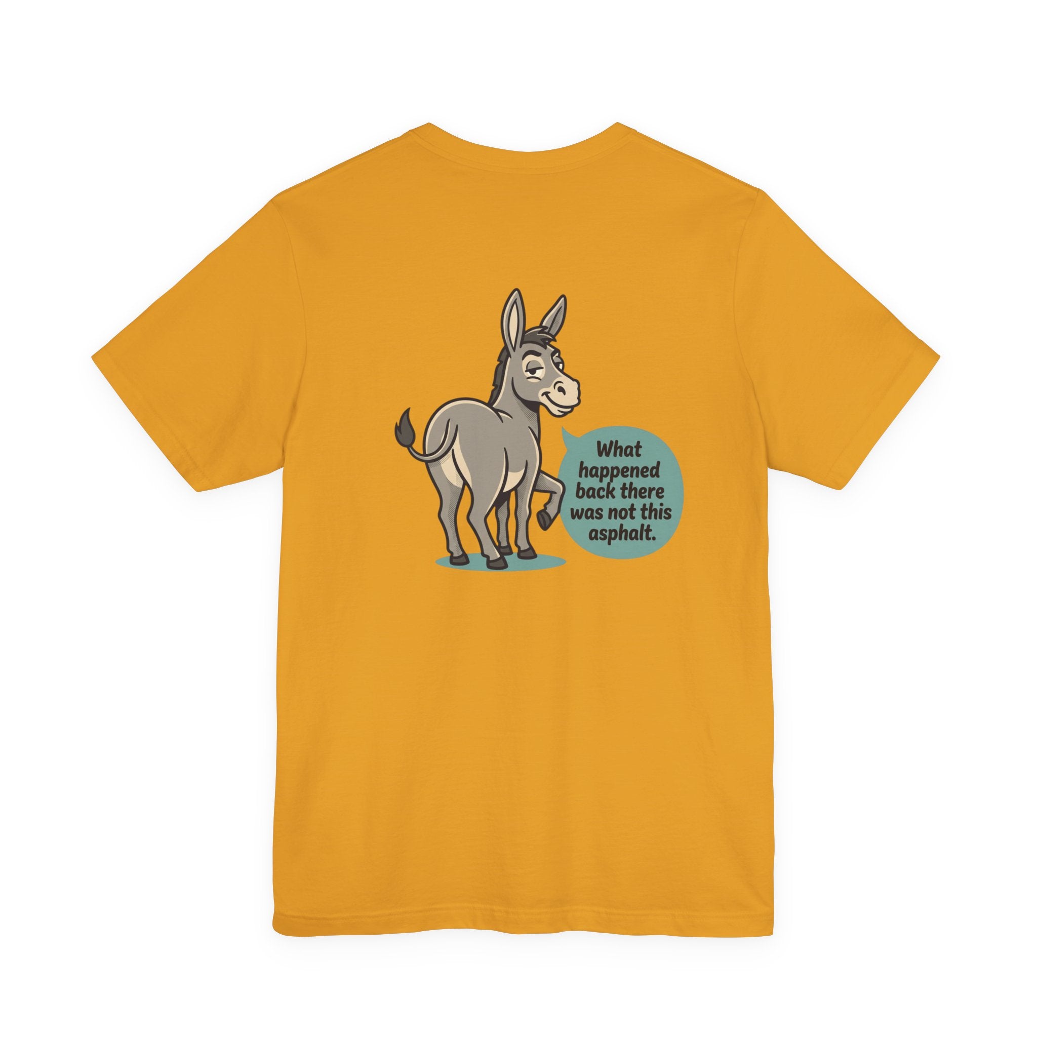 Funny Donkey Asphalt Pun T-Shirt | Hilarious Animal Graphic Tee