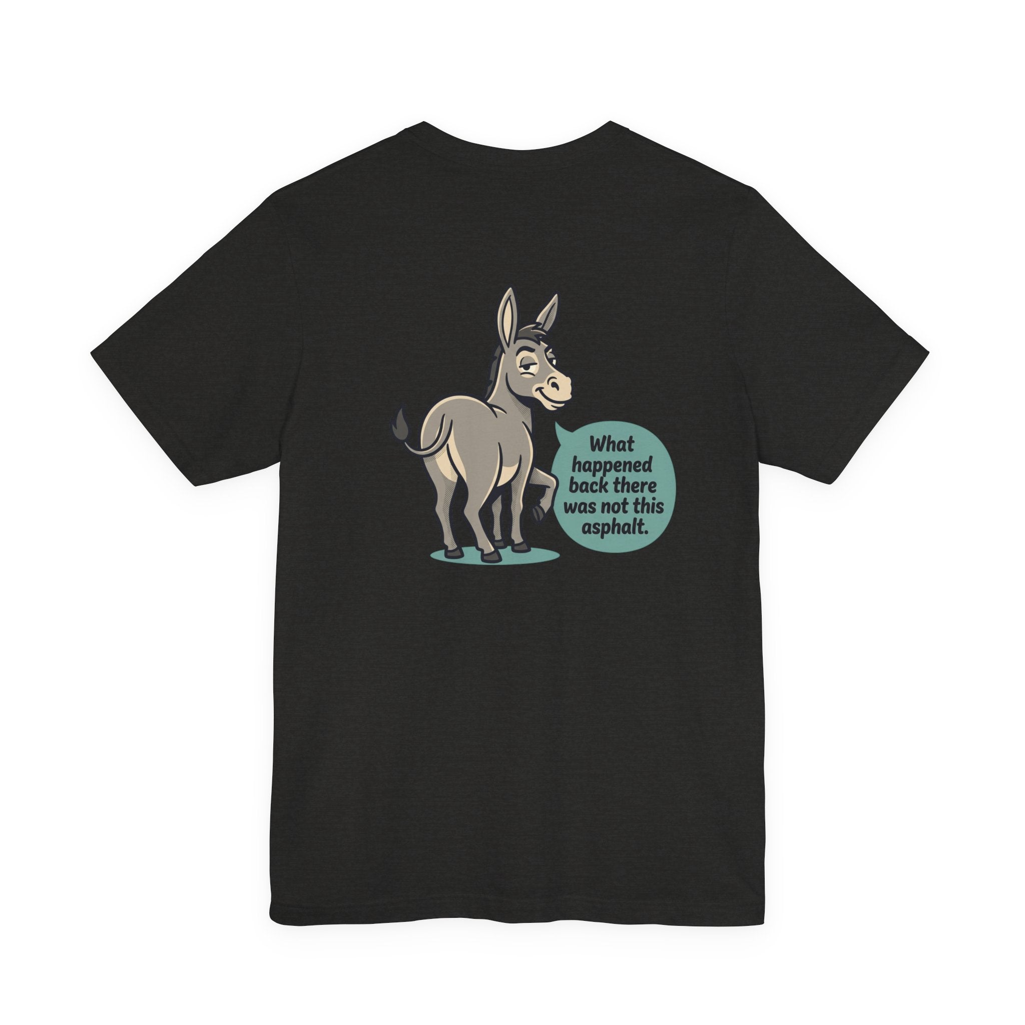 Funny Donkey Asphalt Pun T-Shirt | Hilarious Animal Graphic Tee