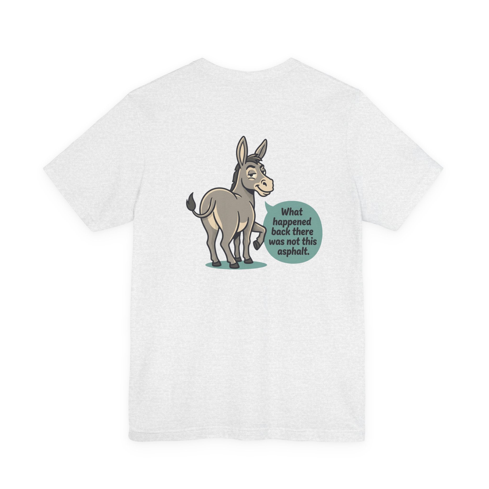 Funny Donkey Asphalt Pun T-Shirt | Hilarious Animal Graphic Tee