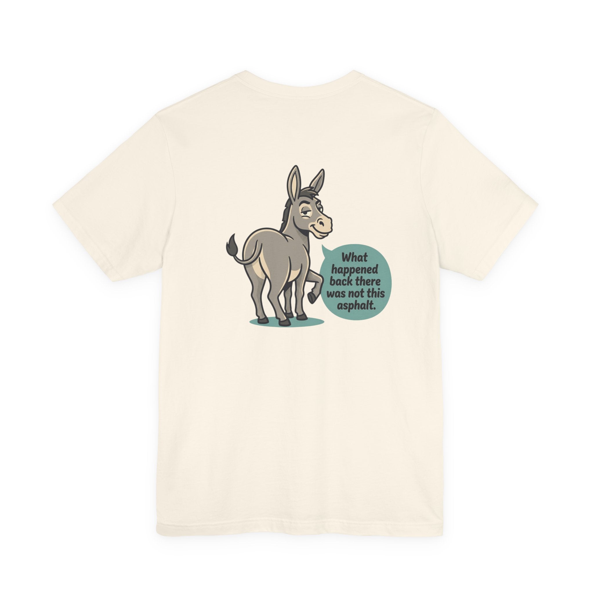 Funny Donkey Asphalt Pun T-Shirt | Hilarious Animal Graphic Tee