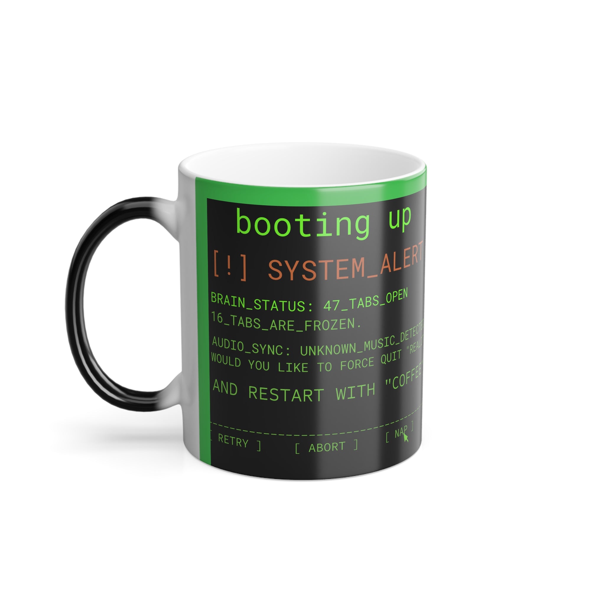 The Ultimate Multi-Tasking Operating System Color Morphing Mug, 11oz