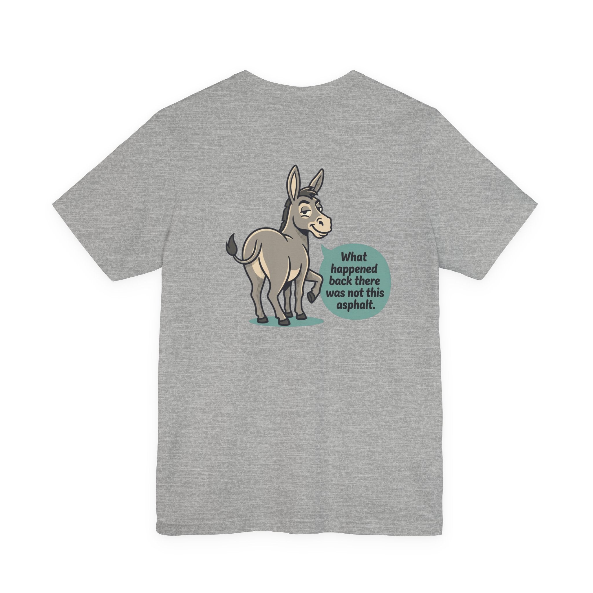 Funny Donkey Asphalt Pun T-Shirt | Hilarious Animal Graphic Tee