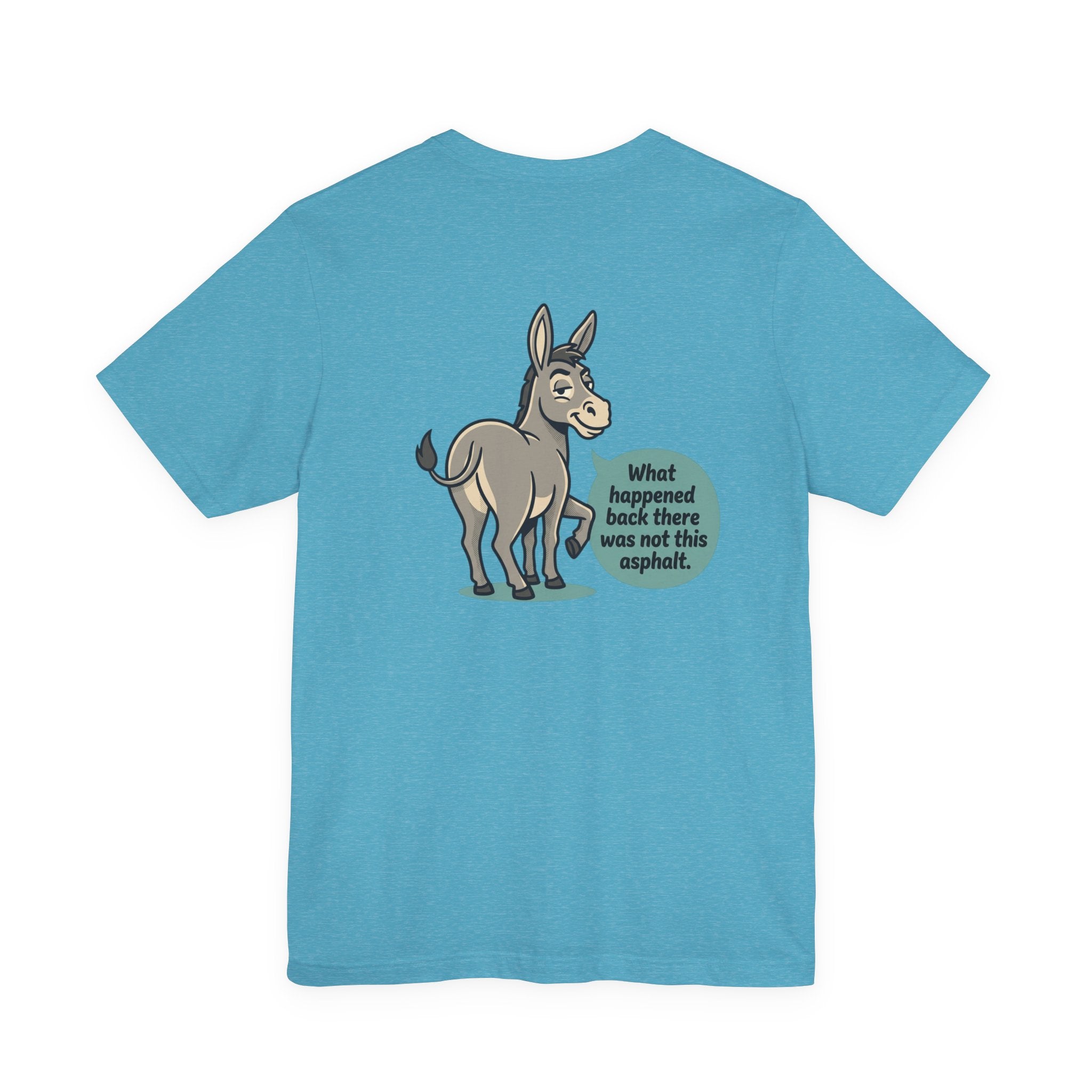 Funny Donkey Asphalt Pun T-Shirt | Hilarious Animal Graphic Tee